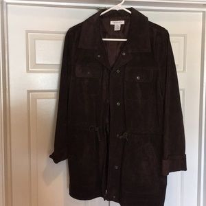 Liz Claiborne chocolate Suede jacket